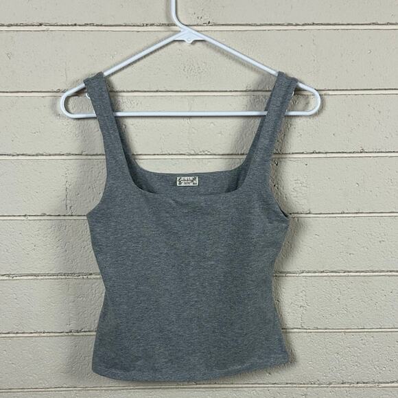 Free People Intimately Gray Square Neck Tank size S - Picture 1 of 8